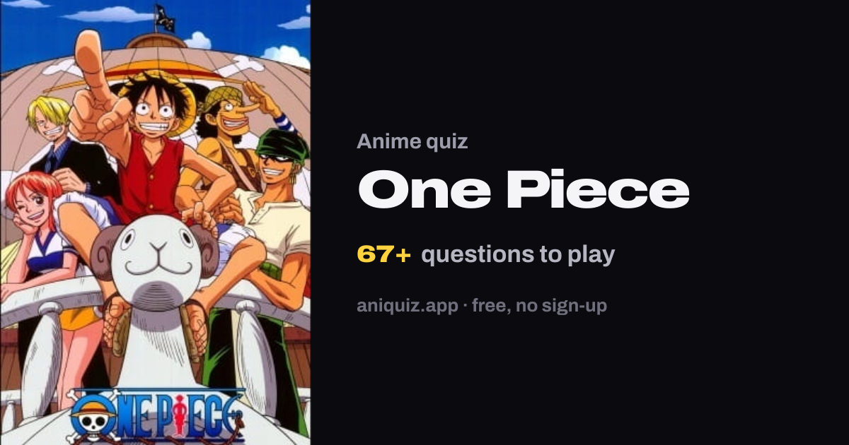 One Piece quiz — 89+ trivia questions